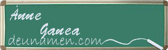 Änne Ganea Visitenkarte